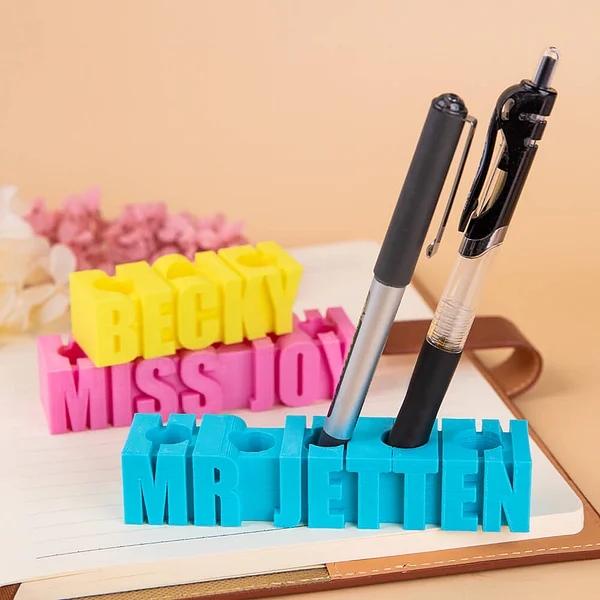 Personalized 3D Print Name Pen Pot