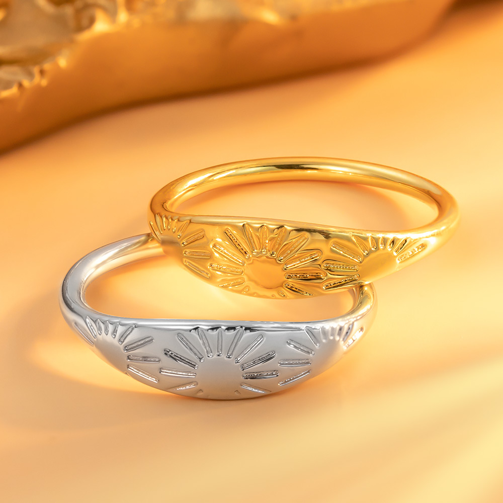 Custom Sun Simple Ring