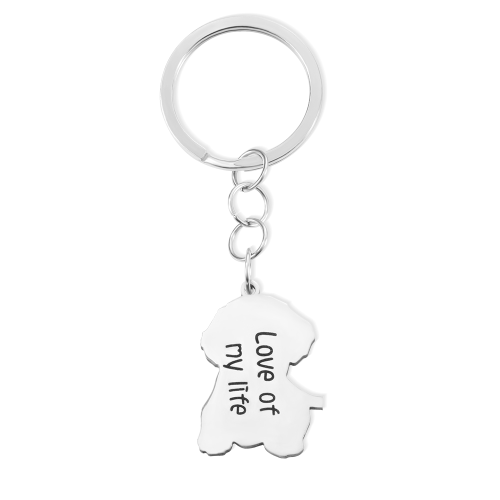 Customized Pet Color Photo Keychain