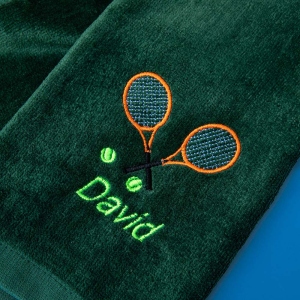Personalized Tennis Name Towel