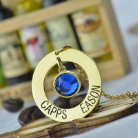 Circle Name Necklace