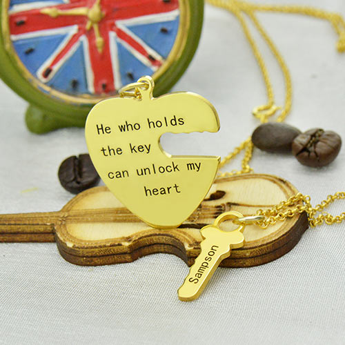 Key to my hear necklace