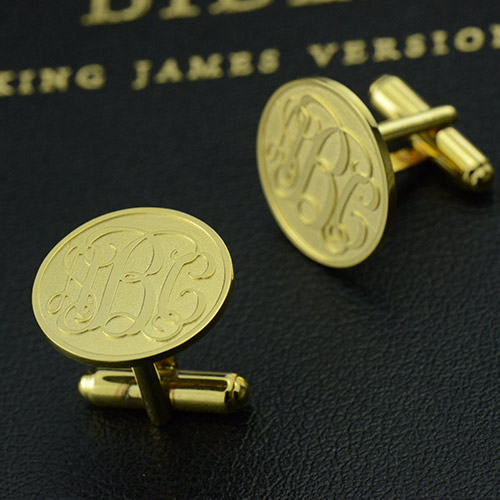 mens engraved cufflinks