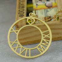 roman numeral necklace