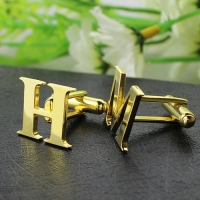 letter cufflinks