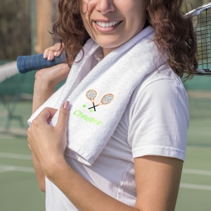 Personalized Tennis Name Towel