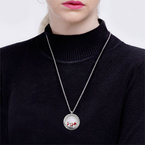 Engraved Christmas Locket Stainless Steel