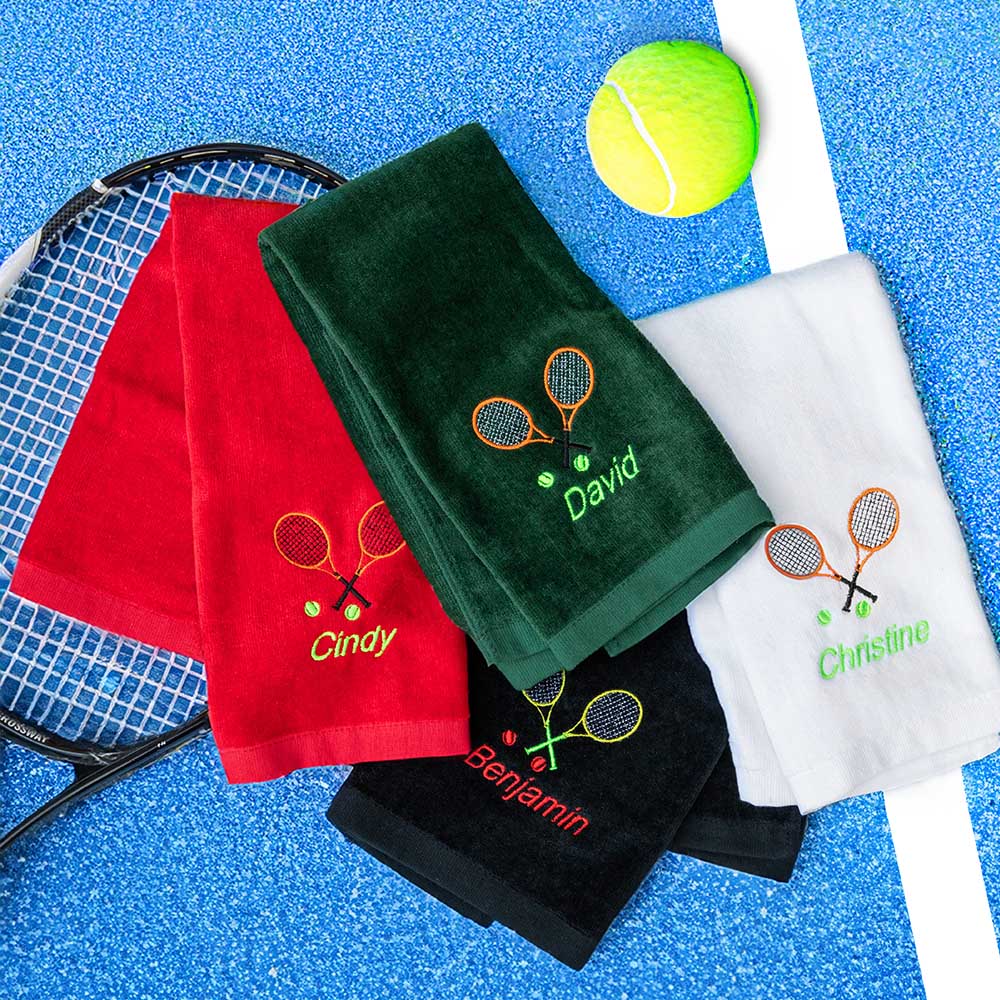 Personalized Tennis Name Towel
