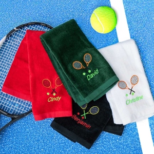 Personalized Tennis Name Towel