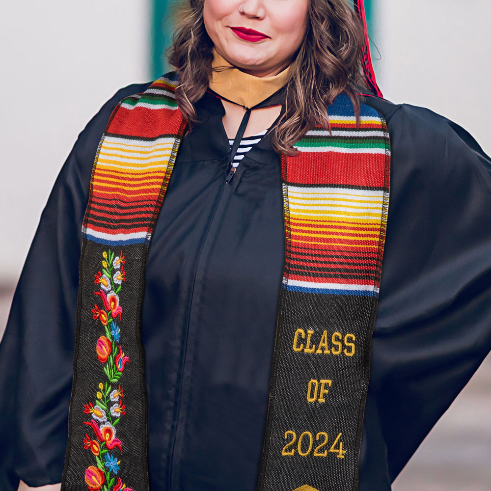 Personalized Mexico Graduation Stole Class of 2024, Mexican Graduation Sash,High School College University Custom Graduation Gifts