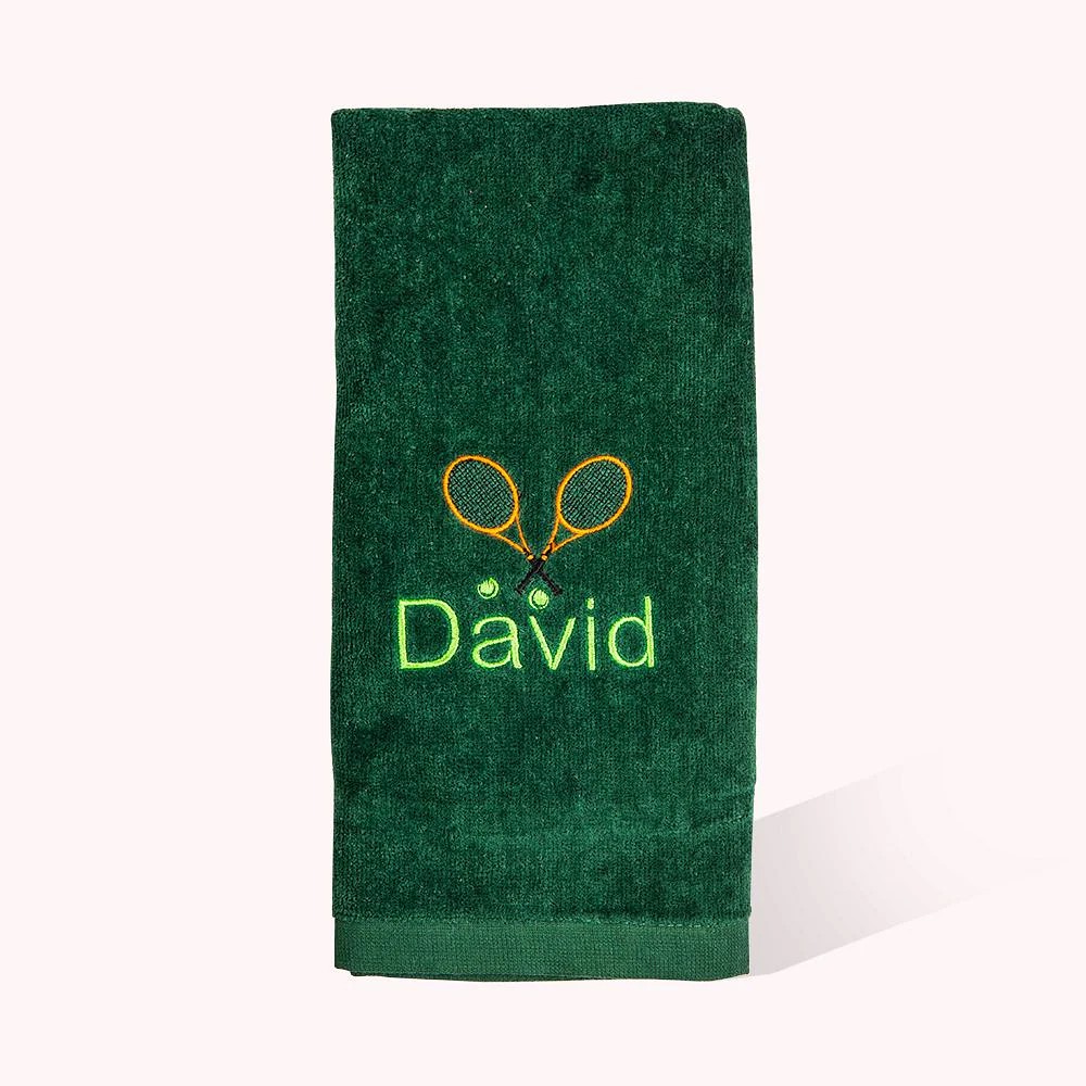 Personalized Tennis Name Towel