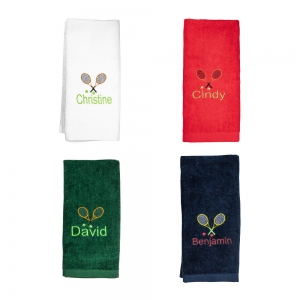 Personalized Tennis Name Towel