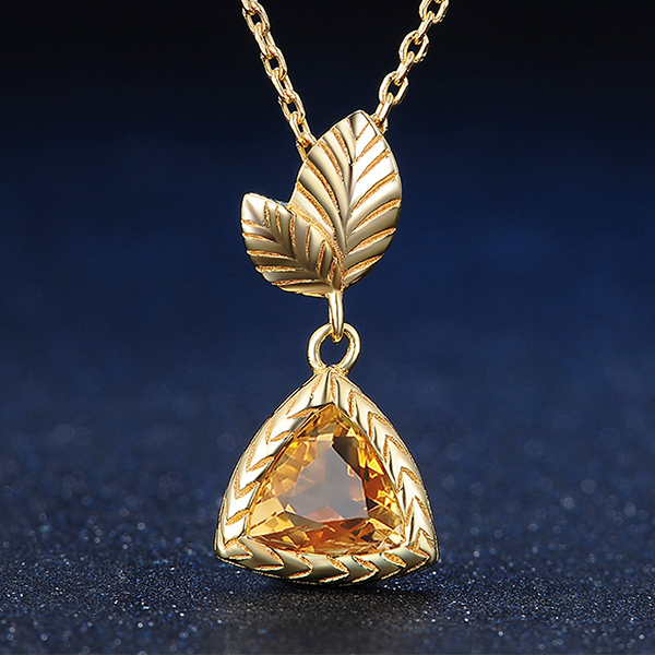 natural citrine pendant