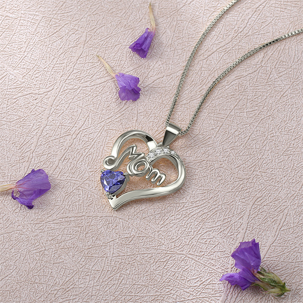 sterling silver mom pendant
