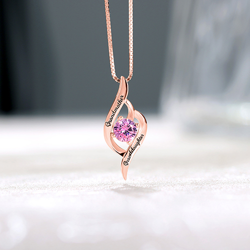  birthstone necklace	