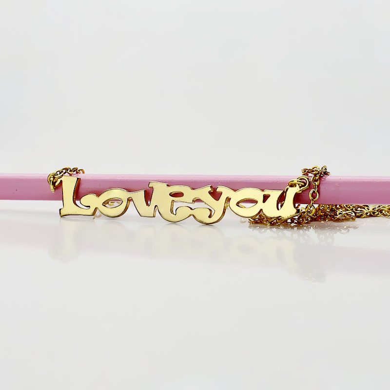 Cartoon Name Necklace
