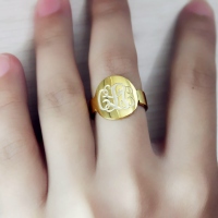 Gold NamePlate Rings