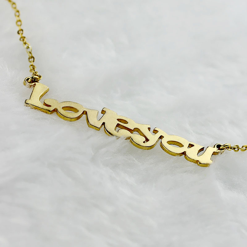 Gold Plated Name Necklace