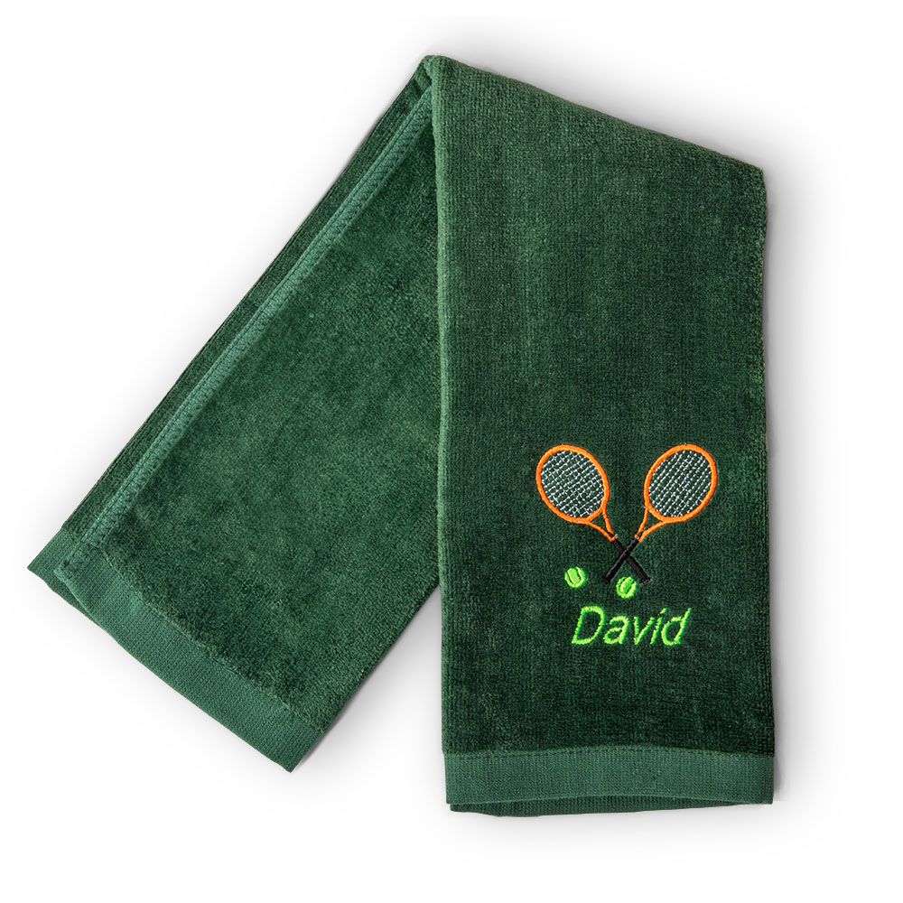 Personalized Tennis Name Towel