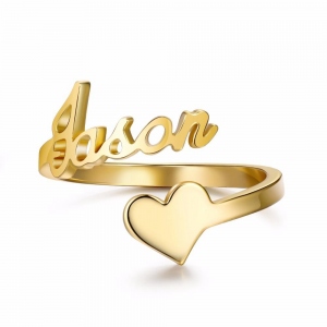 Personalized Name Ring in Copper
