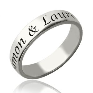 Personalized Promise Name Ring Stainless steel