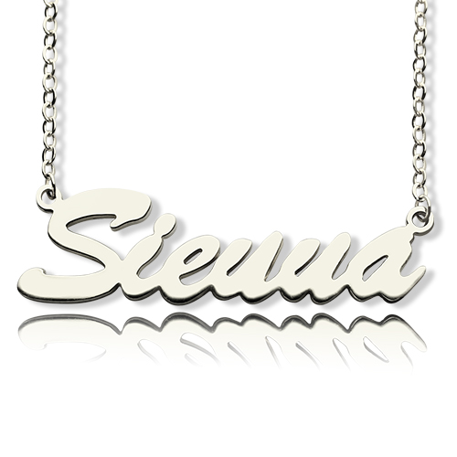 Gold Personalized Name Necklace "Sienna"