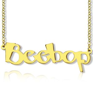 Create Your Own Name Necklace 18K Gold Plated