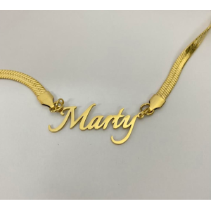 Personalized Name Necklace Anklet in Stainless Steel