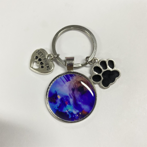 Personalized Dog Cat Keychain with Photo Engraved