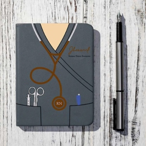 Personalized Nursing/Medical Notebook, Pocket-sized Notebook Log Book for Medical Students, Nurses, Doctors, Physician Assistants & Medical Staff