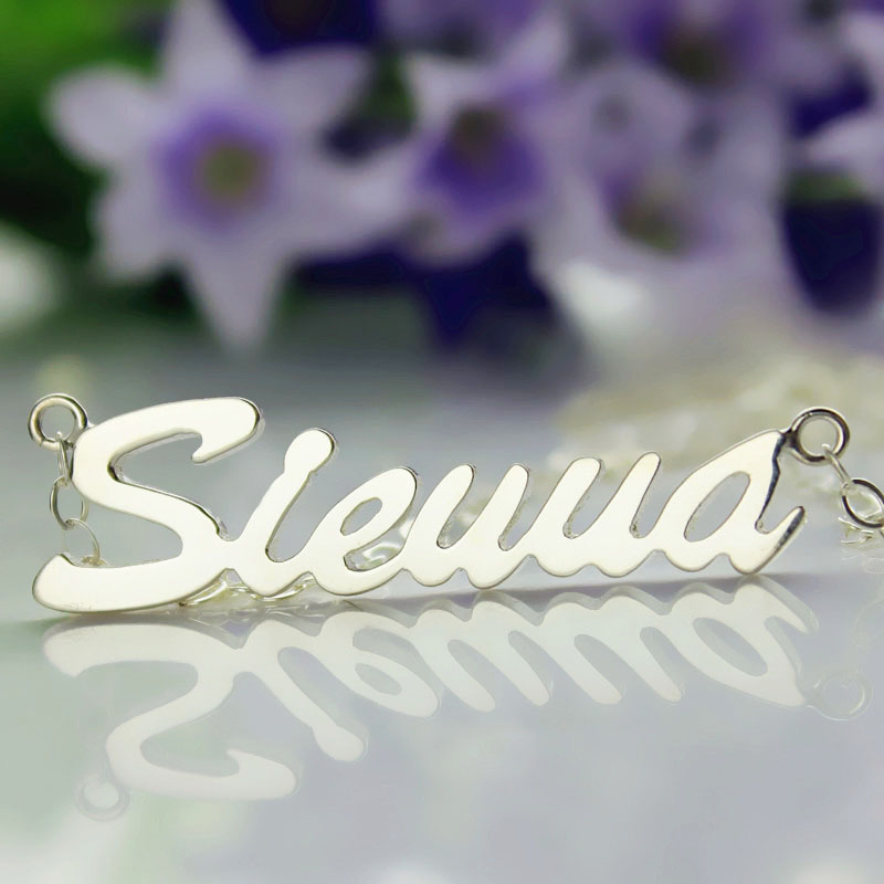 Script NamePlate Necklace