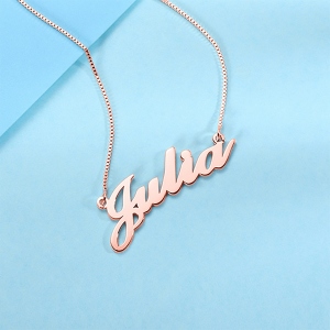 Personalized Name Necklace Stainless Steel