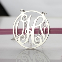 Sterling Silver Monogram Pendant