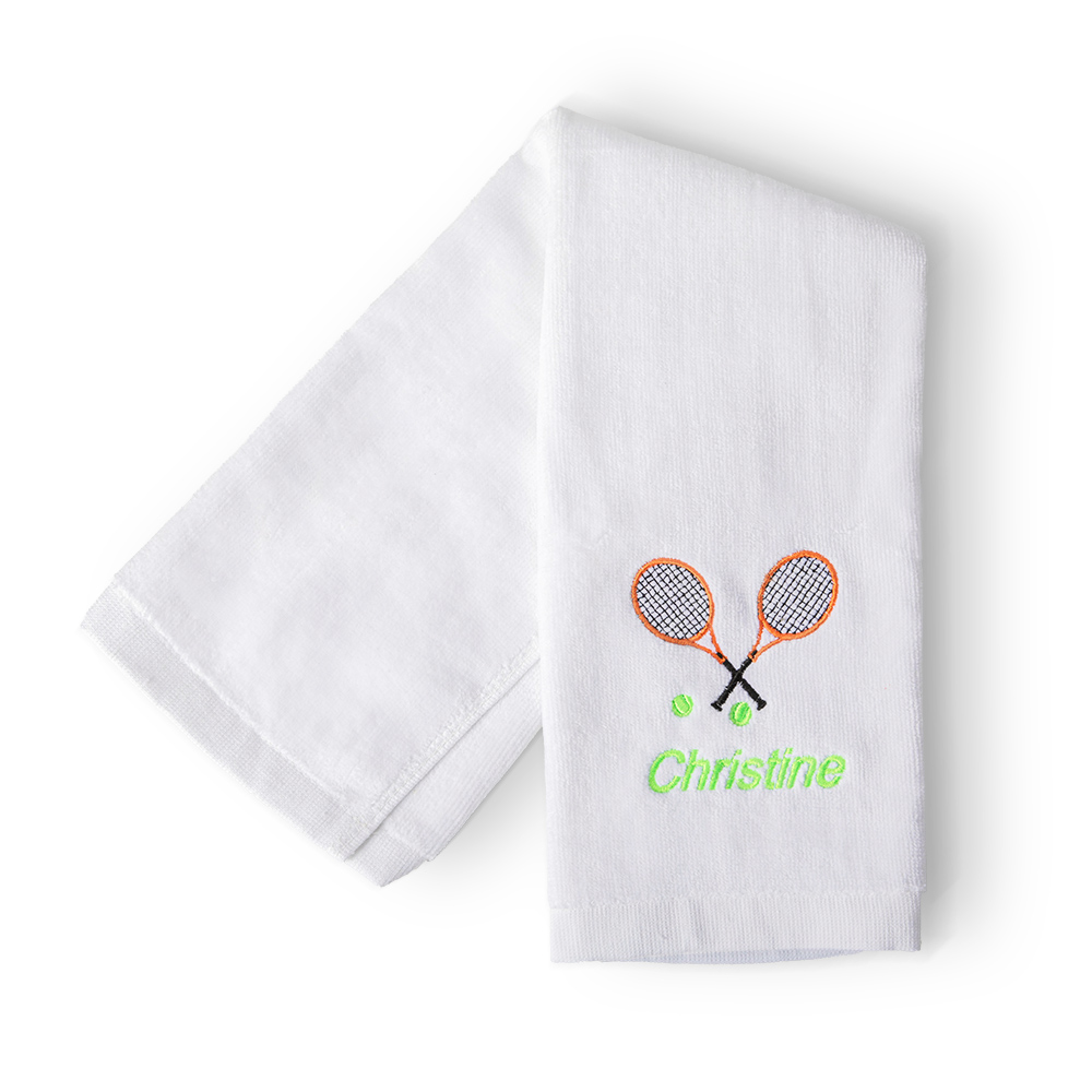 Personalized Tennis Name Towel