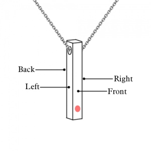engraved bar necklace