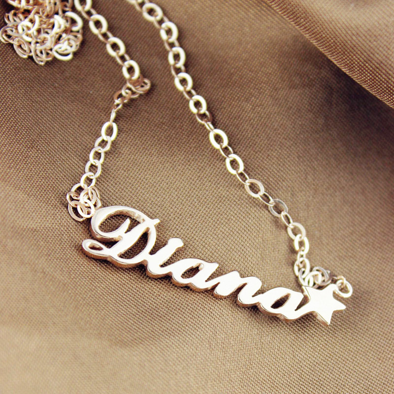 carrie style name necklace