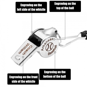 Personalized Engraved Sports Whistle Referee Whistle
