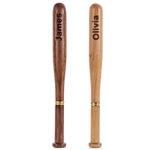 Engraved Name Wooden Baseball Bat Pen