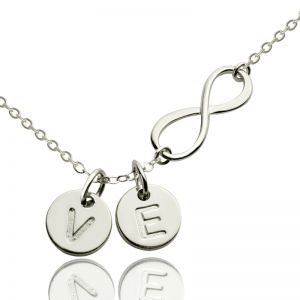 Custom Infinity Initial Necklace: for Sisters or Friends