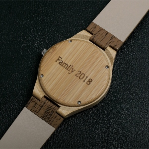 Men/Women Customized Photo Bamboo Wood Watch